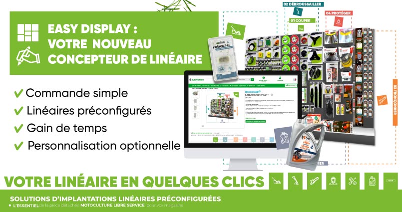 visuel d'un ecran ordinateur une page produit lineaire