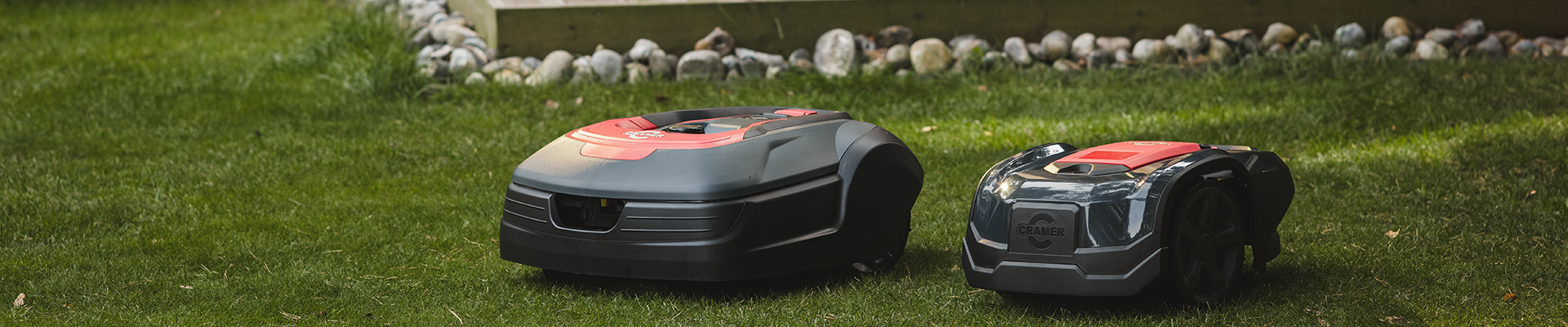 Visuel pr&eacute;sentation robot tondeuse de la marque cramer