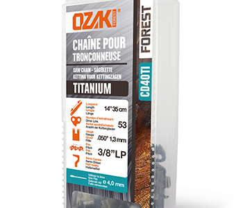 Zaagbladen, kettingen en tandwielen voor kettingzagen CD40TI