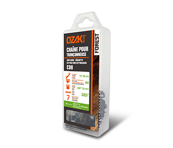 Zaagbladen, kettingen en tandwielen voor kettingzagen CD8