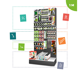 visuel d'un lineaire type de 1 metre