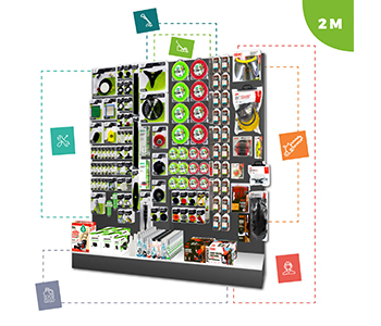 visuel d'un lineaire type de 2 metres